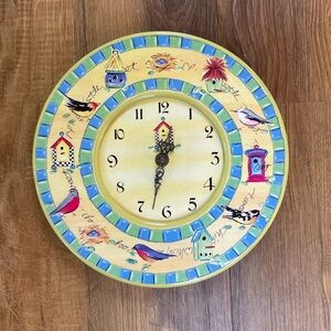 Birdie hanging wall clock